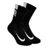 Multiplier Crew Chaussettes De Sport Pack De 2 Unit&eacute;s-Noir,Blanc