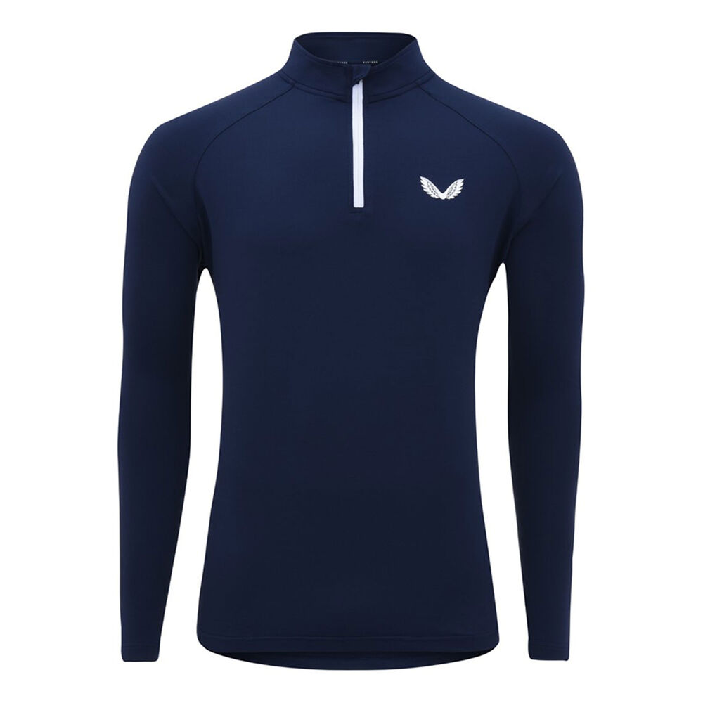 Castore Quarter Zip Sweat-shirt Hommes - Bleu Foncé