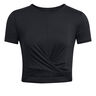 Motion Crossover Crop T-shirt Femmes-Noir
