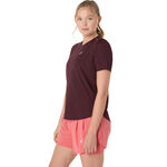 V&ecirc;tements ASICS ASICS Road Maillot De Course Femmes-Rouge Fonc&eacute;
