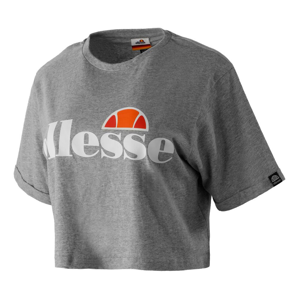 Ellesse Alberta Crop T-shirt Femmes - Gris Clair , Blanc