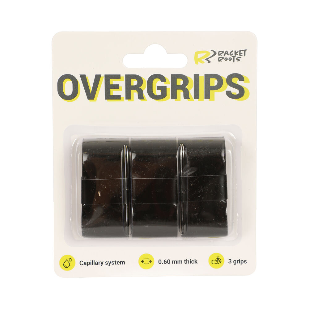 Racket Roots RR Grip Pack De 3 - Noir