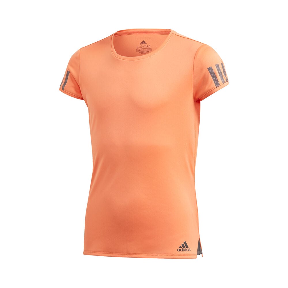 adidas Club T-shirt Filles - Orange , Gris