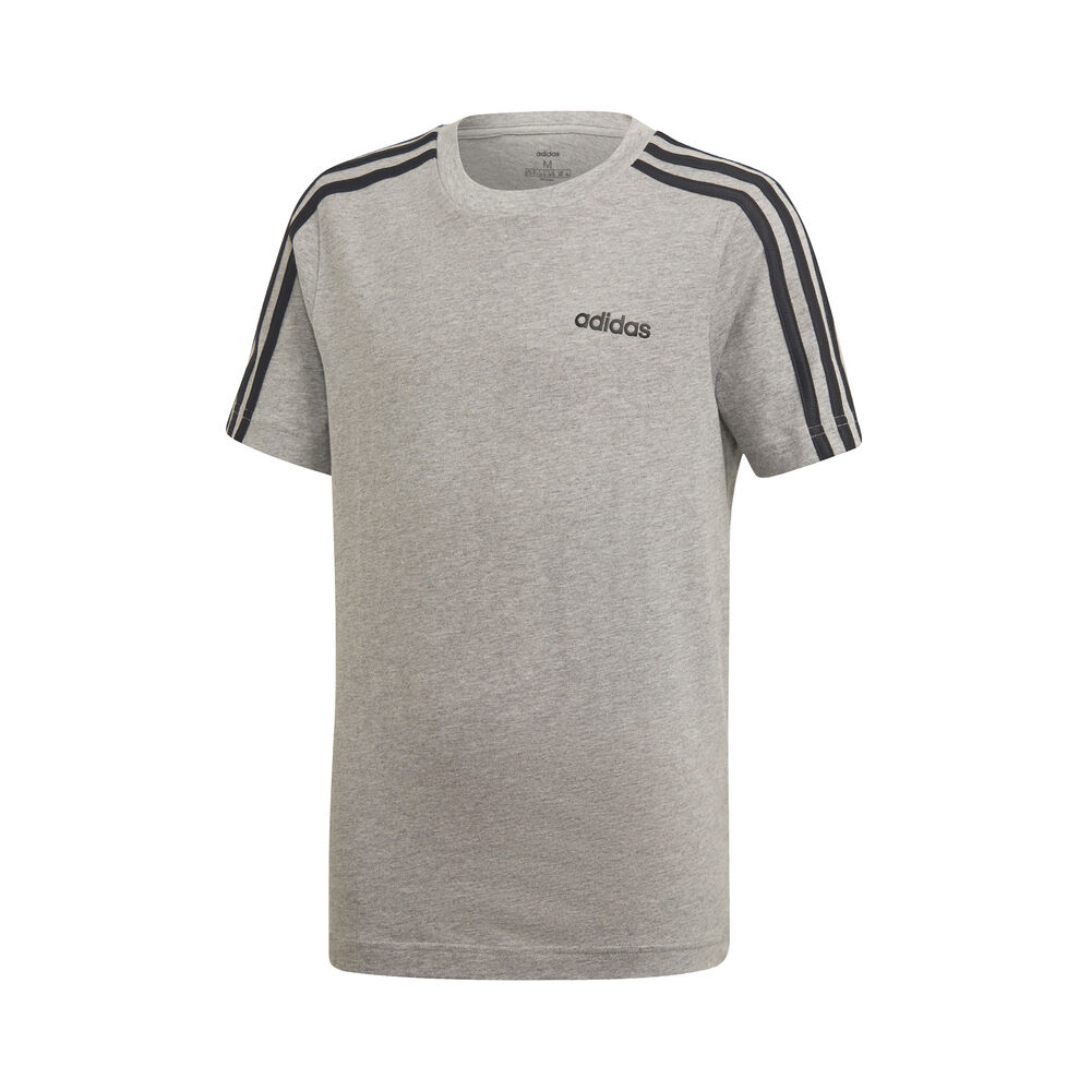 adidas Essentials 3-Stripes T-shirt Garçons - Gris Clair , Noir
