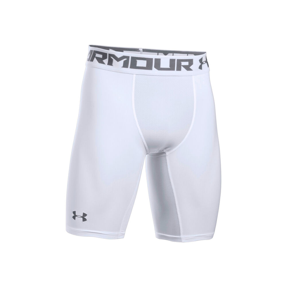Under Armour Heatgear 2.0 Long Collant Tight Hommes - Blanc , Gris