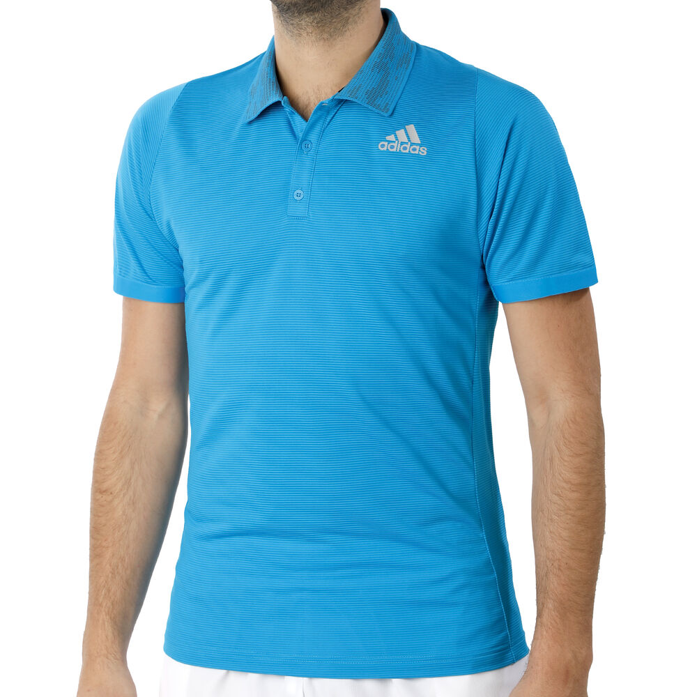 adidas Free Lift Polo Hommes - Turquoise , Gris