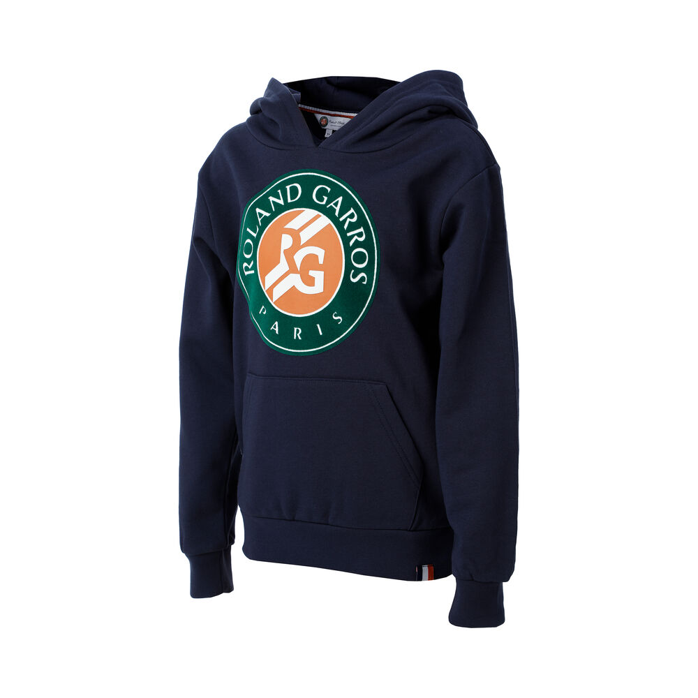Roland Garros Big Logo Sweat à Capuche Enfants - Bleu
