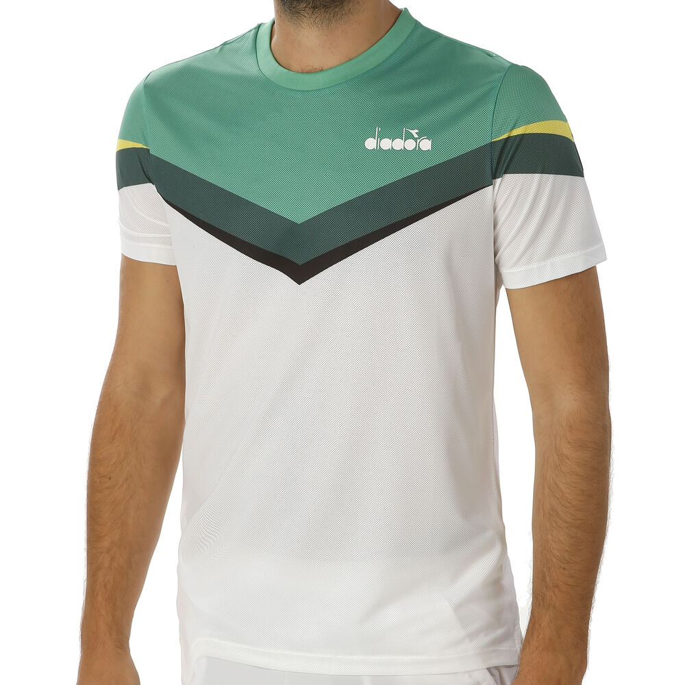 Diadora T-shirt Hommes - Blanc , Vert
