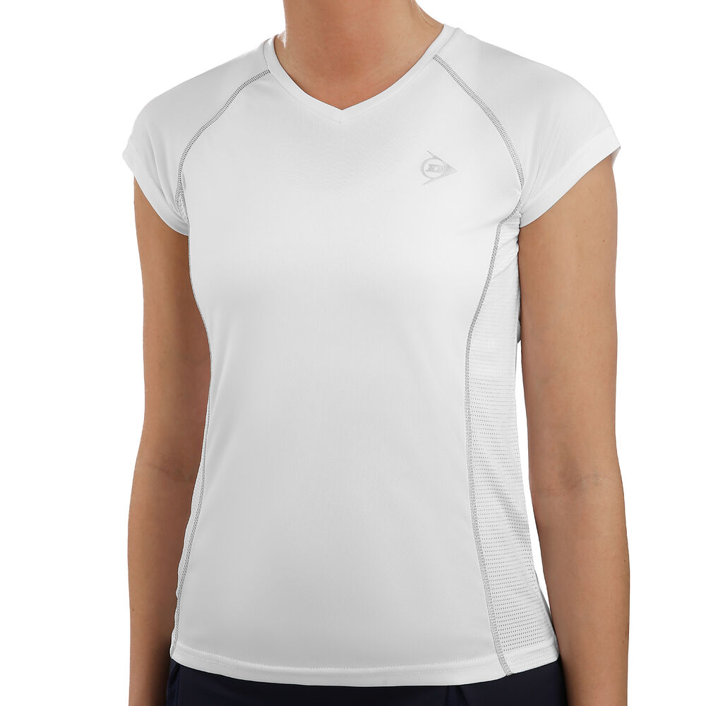 Dunlop Crew T-shirt Femmes - Blanc , Gris Clair