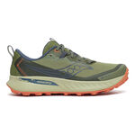 Chaussures de running Saucony Saucony Peregrine 15 GTX Chaussure Trail Femmes-Marron,Gris
