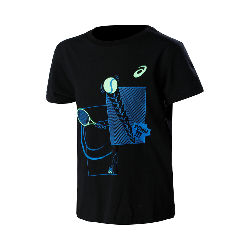 Asics T-shirt Garçons - Noir , Bleu