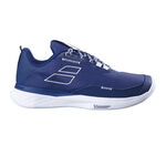 Chaussures de tennis Babolat Babolat Sfx Evo Carpet Chaussure Moquette Hommes-Bleu Foncé,Blanc