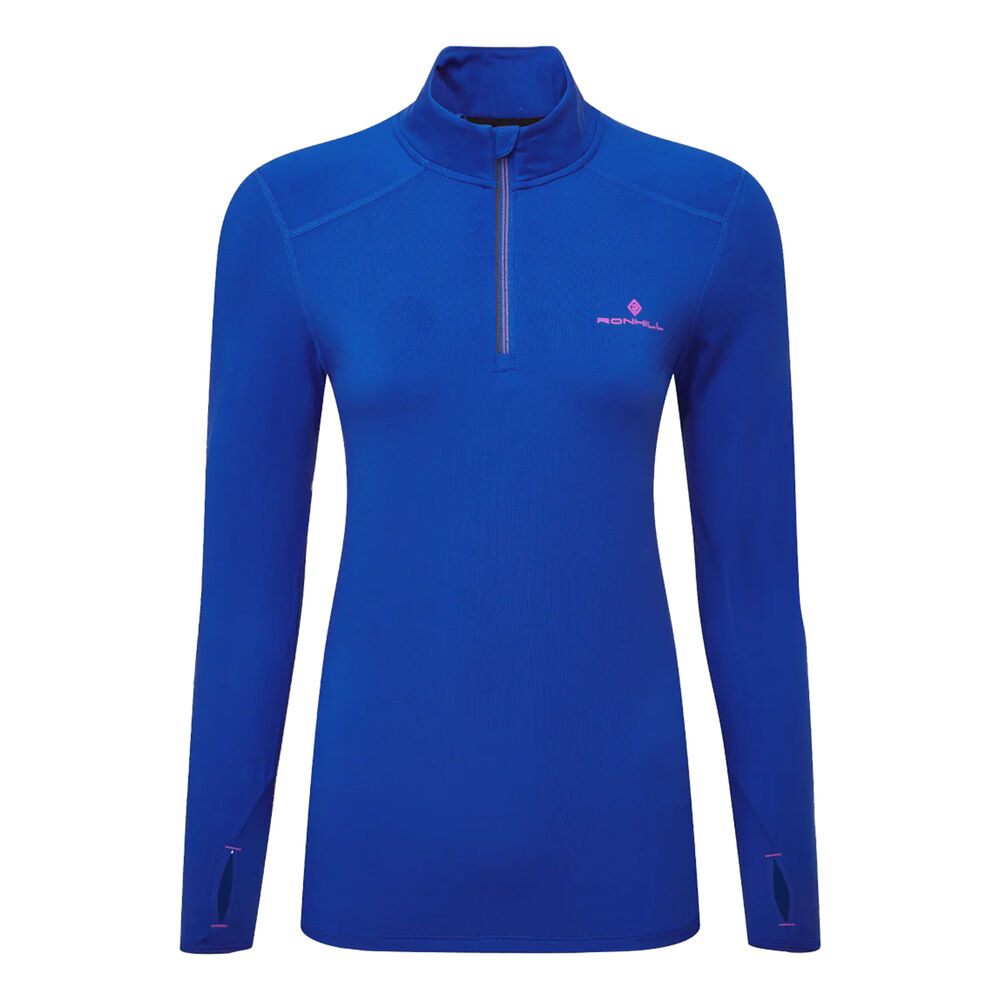 Ronhill Core Thermal 1/2 Zip Maillot De Course Femmes - Bleu