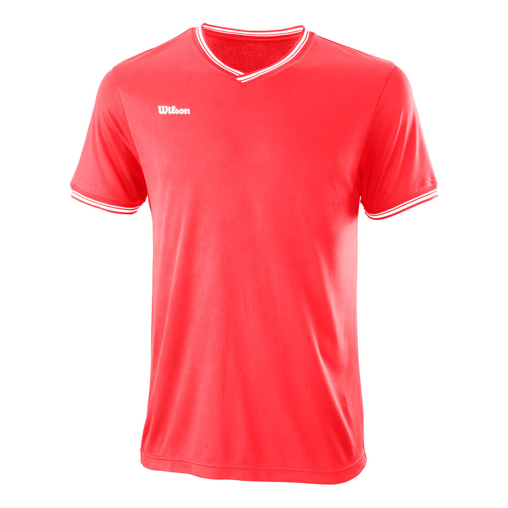Wilson T-shirt Hommes - Corail , Blanc