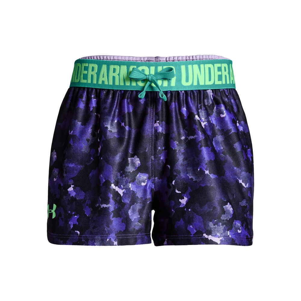 Under Armour Play Up Printed Shorts Filles - Violet , Jaune Lemon