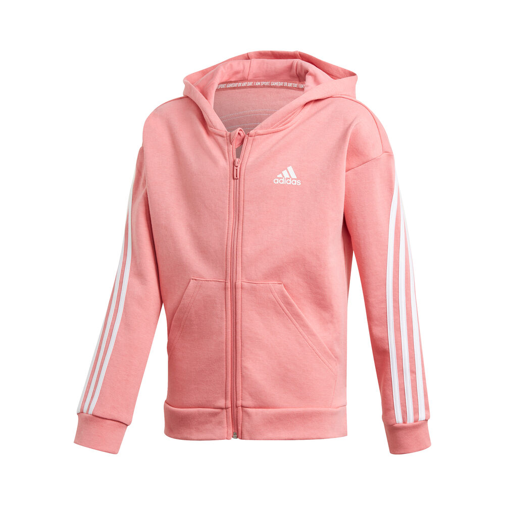 adidas 3-Stripes Gilet En Coton Filles - Rosé, Blanc