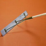 &Eacute;quipement court de tennis Tegra Tegra Lame &Agrave; Dents Avec Embout M&eacute;tallique (sans Manche)-Argent