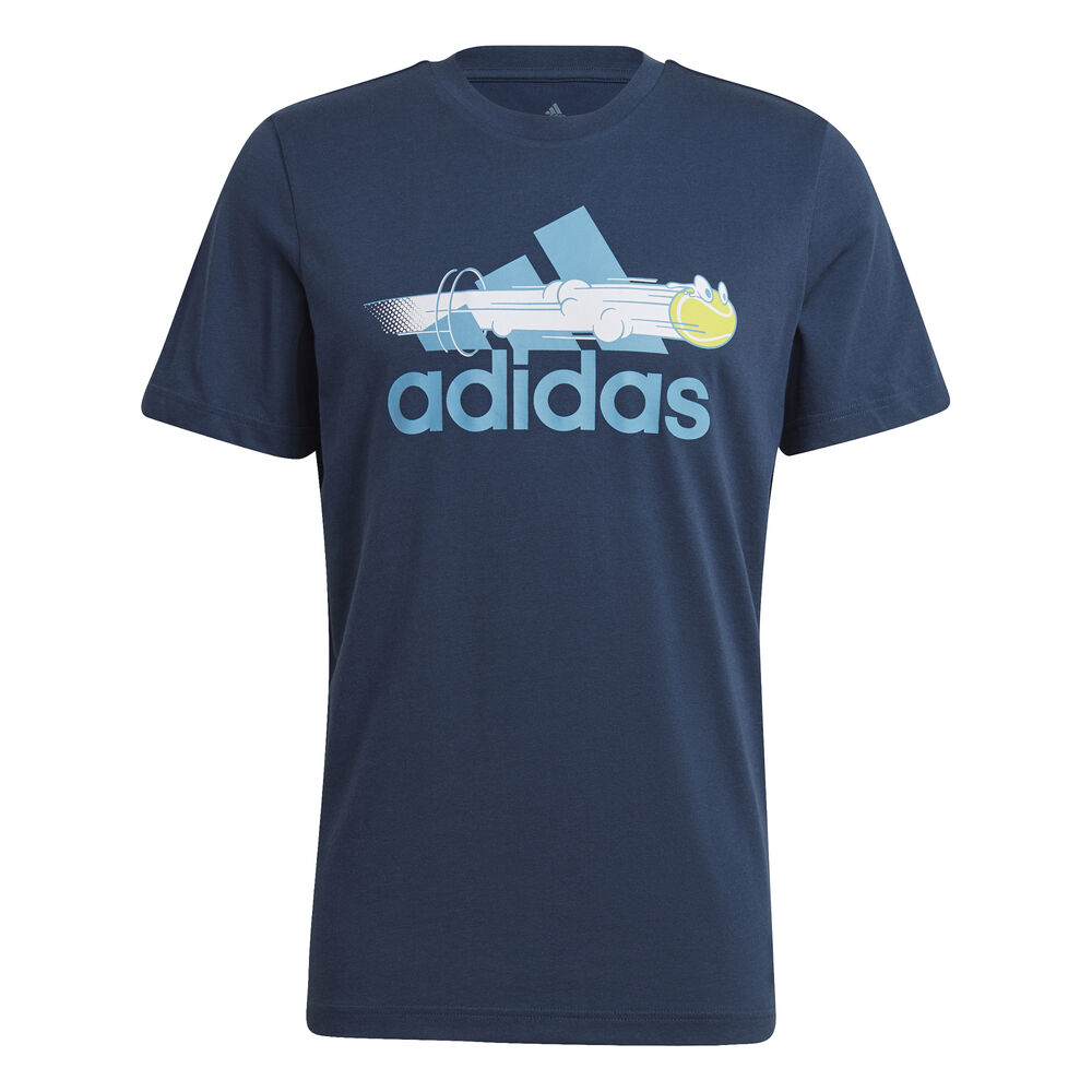 adidas Cat T-shirt Hommes - Bleu Foncé , Bleu Clair