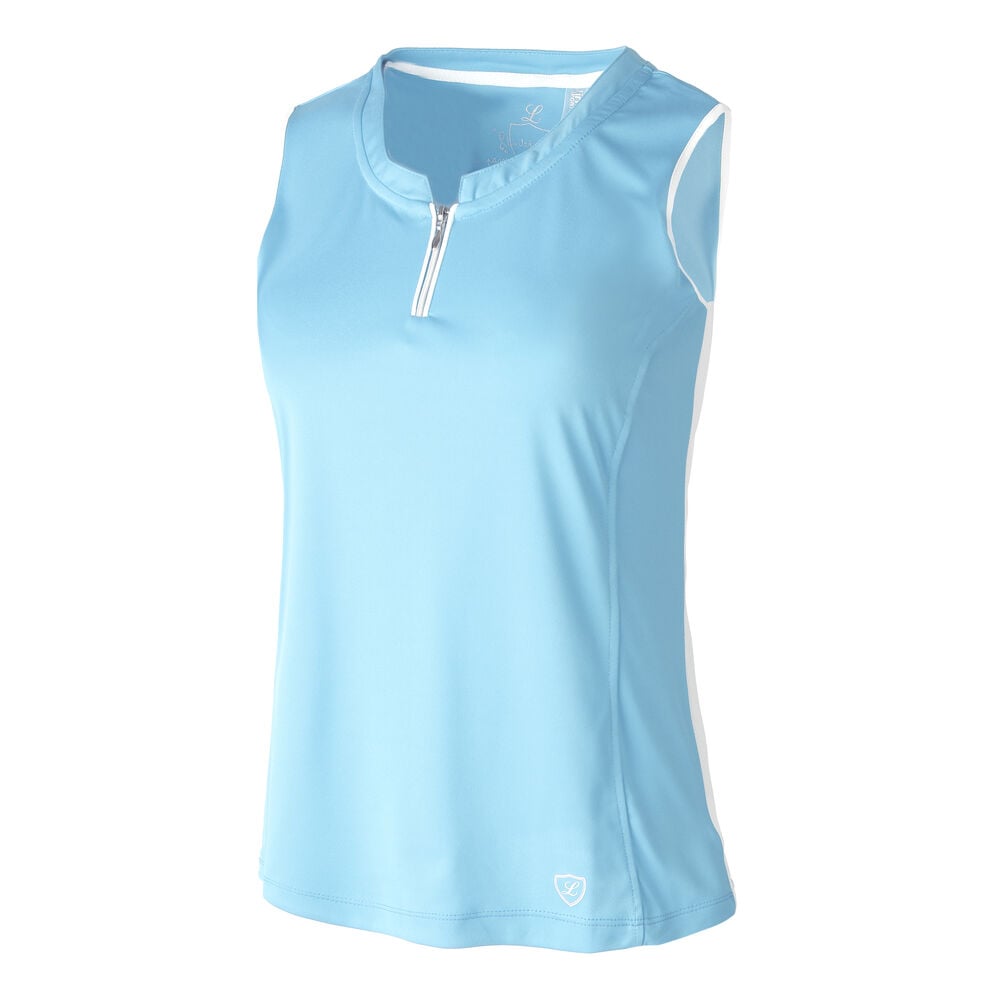 Limited Sports Zina Half-Zip Débardeur Tank Top Femmes - Bleu Clair , Blanc