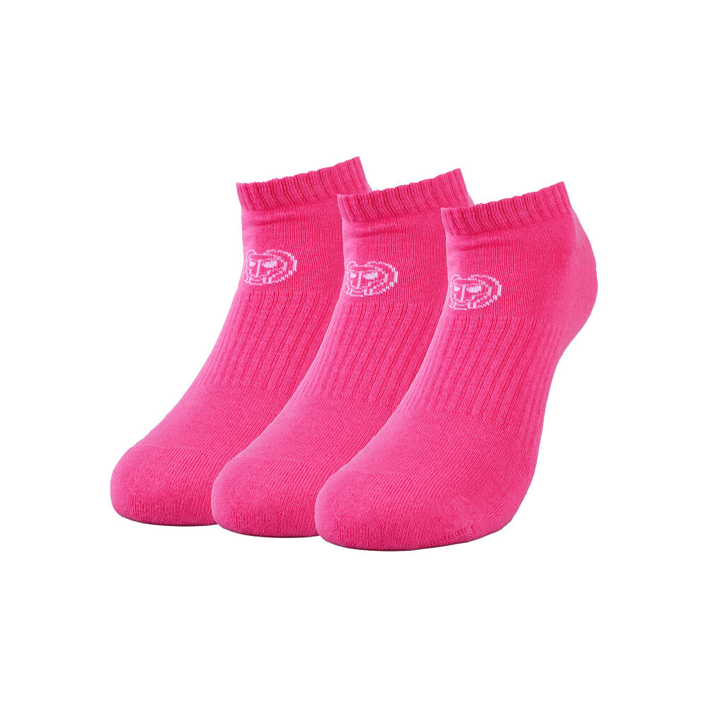 BIDI BADU Leana No Show Tech Chaussettes De Sport Pack De 3 Femmes - Pink , Blanc