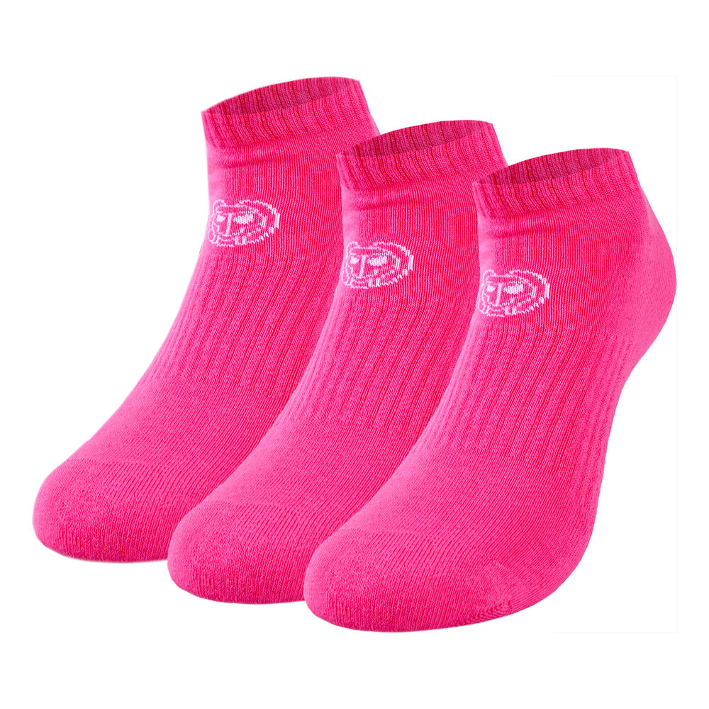 BIDI BADU Leana No Show Tech Chaussettes De Sport Pack De 3 Femmes - Pink , Blanc