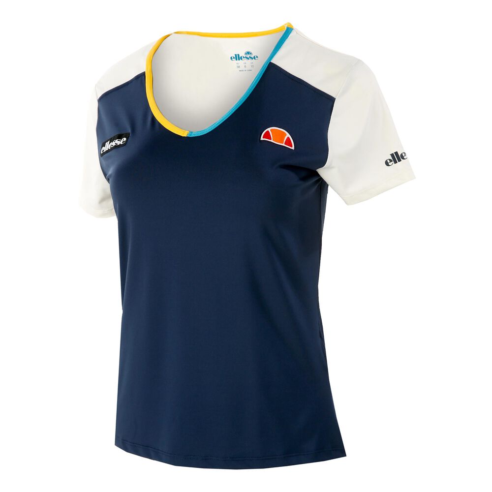 Ellesse Tandy T-shirt Femmes - Bleu Foncé , Blanc