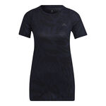 V&ecirc;tements adidas adidas Fast All Over Print Maillot De Course Femmes-Bleu,Noir