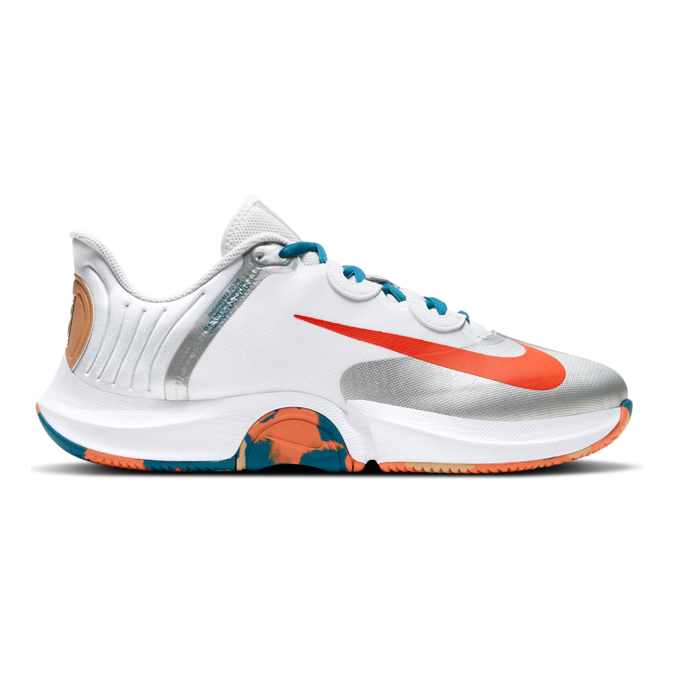 Court Air Zoom GP Turbo Chaussures Toutes Surfaces Hommes Blanc Orange