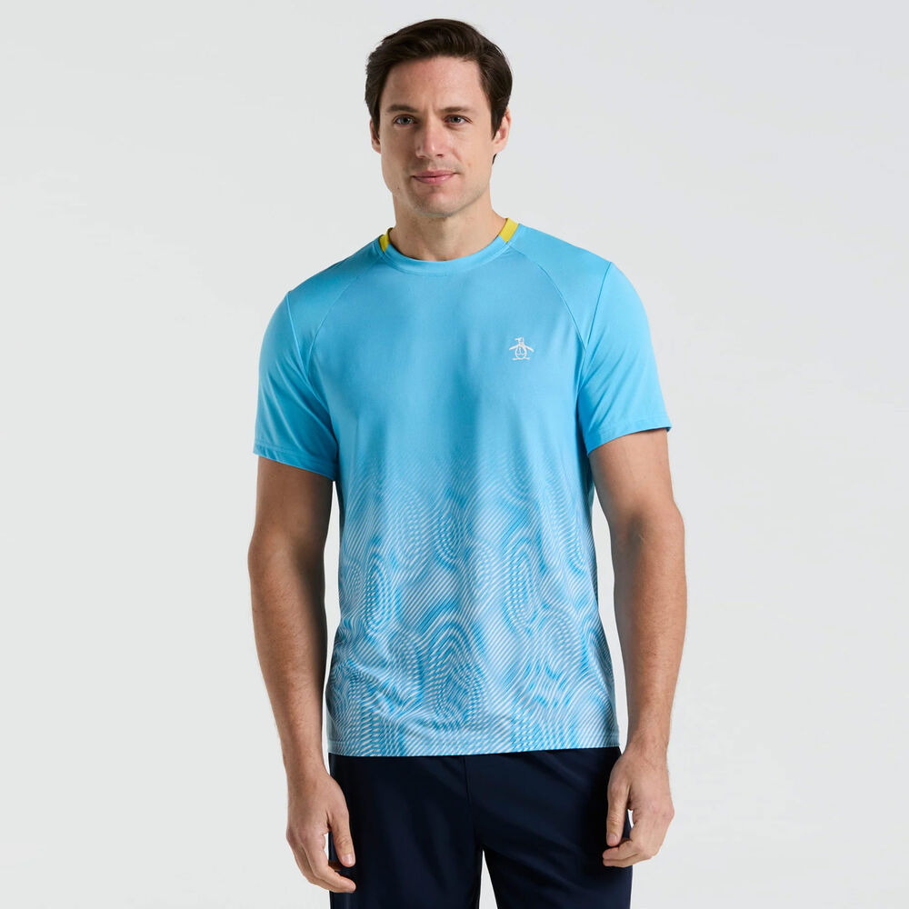 Original+Penguin+Performance+Ombre+T-shirt+Hommes-Bleu+Clair