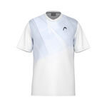 Vêtements HEAD HEAD Topspin T-shirt Garçons-Blanc,Bleu Foncé