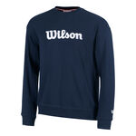 Vêtements De Tennis Wilson M Parkside Crew Classic Navy Script