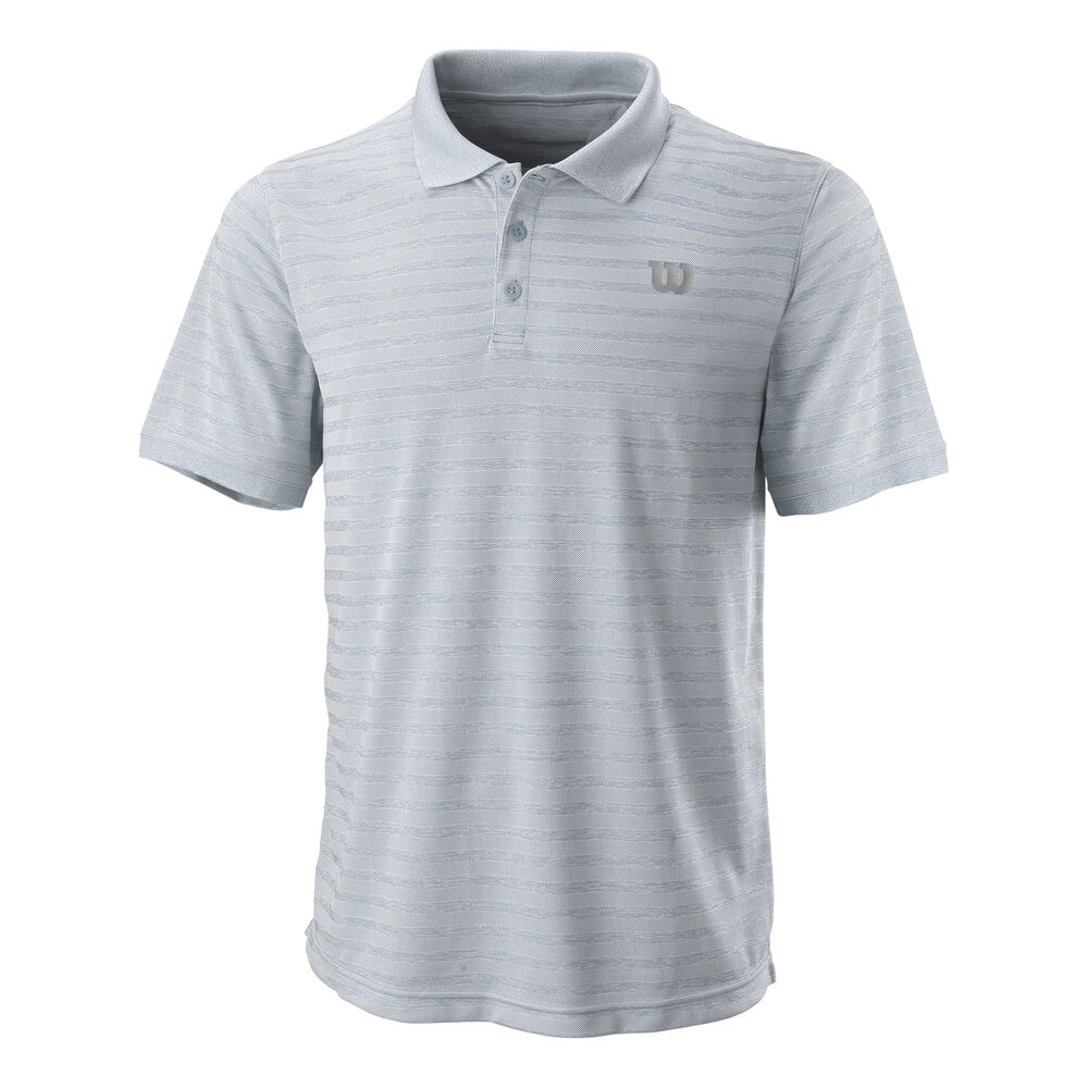 Wilson Stripe Polo Hommes - Gris , Blanc