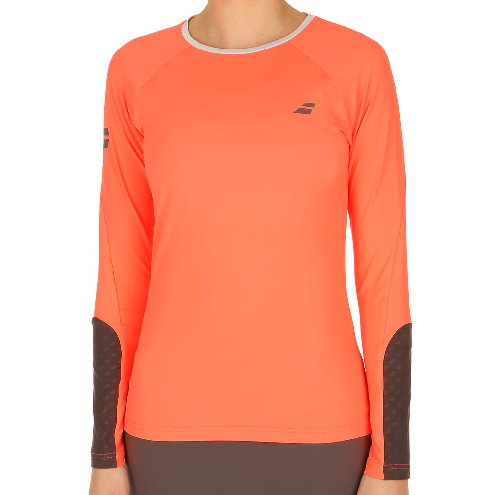 Babolat Core Haut Manches Longues Femmes - Orange , Marron