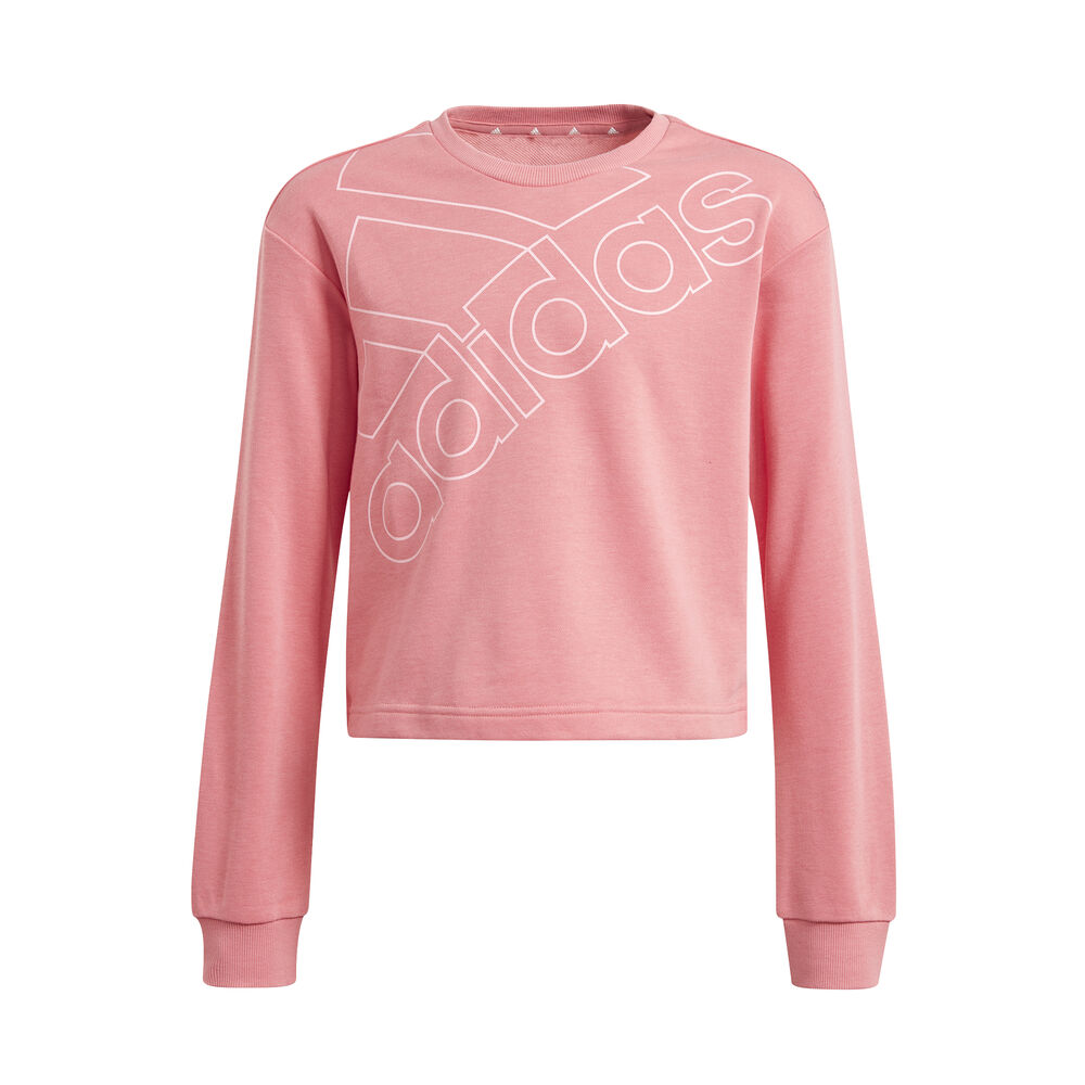 adidas Essentials Logo Graphics Sweat-shirt Filles - Rosé, Blanc