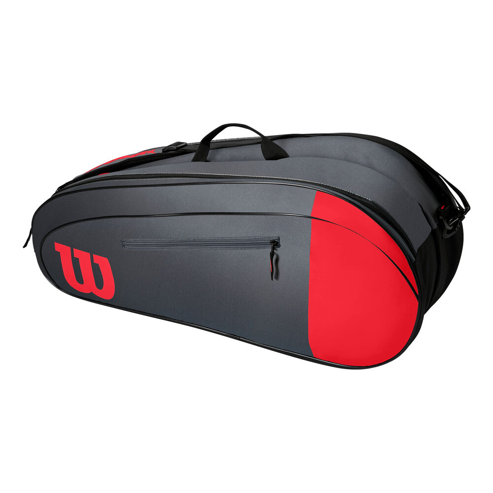 Wilson Team Housse De Raquette Lot De 6 - Rouge , Gris