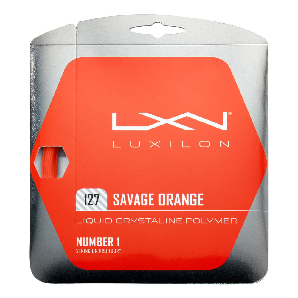 Luxilon Savage Cordage En Garniture 12,2m - Orange
