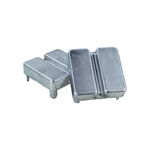 Équipement court de tennis Tegra Tegra Deckel Für Tennispfosten Alu Accessoires De Court Pack De 2 Unités-Argent