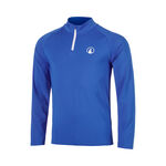 V&ecirc;tements de tennis Quiet Please Quiet Please Crushig Serve 1/4 Zip Haut manches longues Gar&ccedil;ons - bleu, blanc