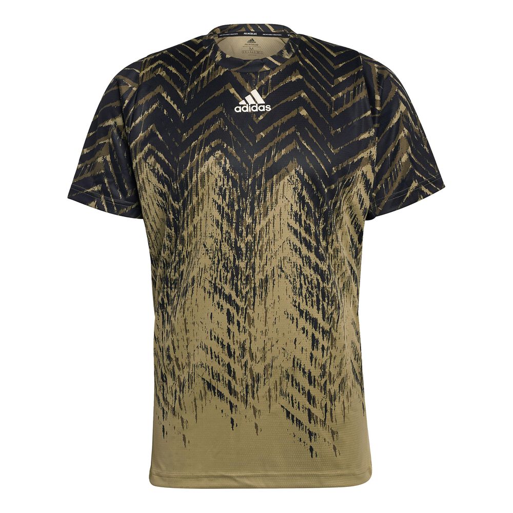 adidas Primeblue Freelift T-shirt Hommes - Vert Olive , Noir