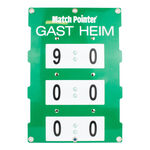 Équipement court de tennis Tegra Tegra Match-Pointer Größe S, 35x50 Cm Tableau D’affichage-Vert