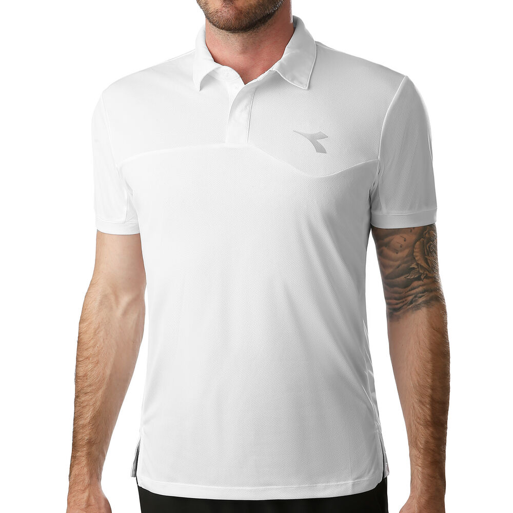 Diadora Court Polo Hommes - Blanc , Gris Clair