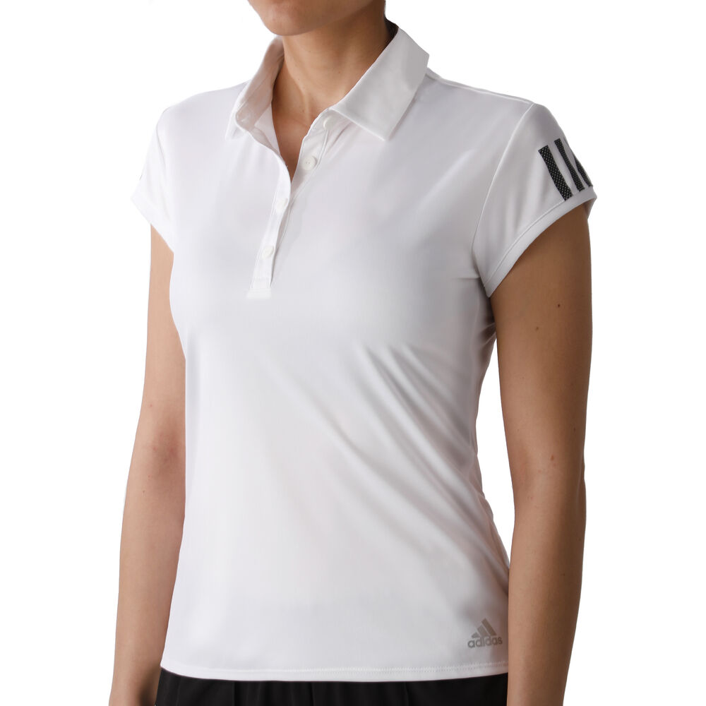 adidas Club 3-Stripes Polo Femmes - Blanc , Noir