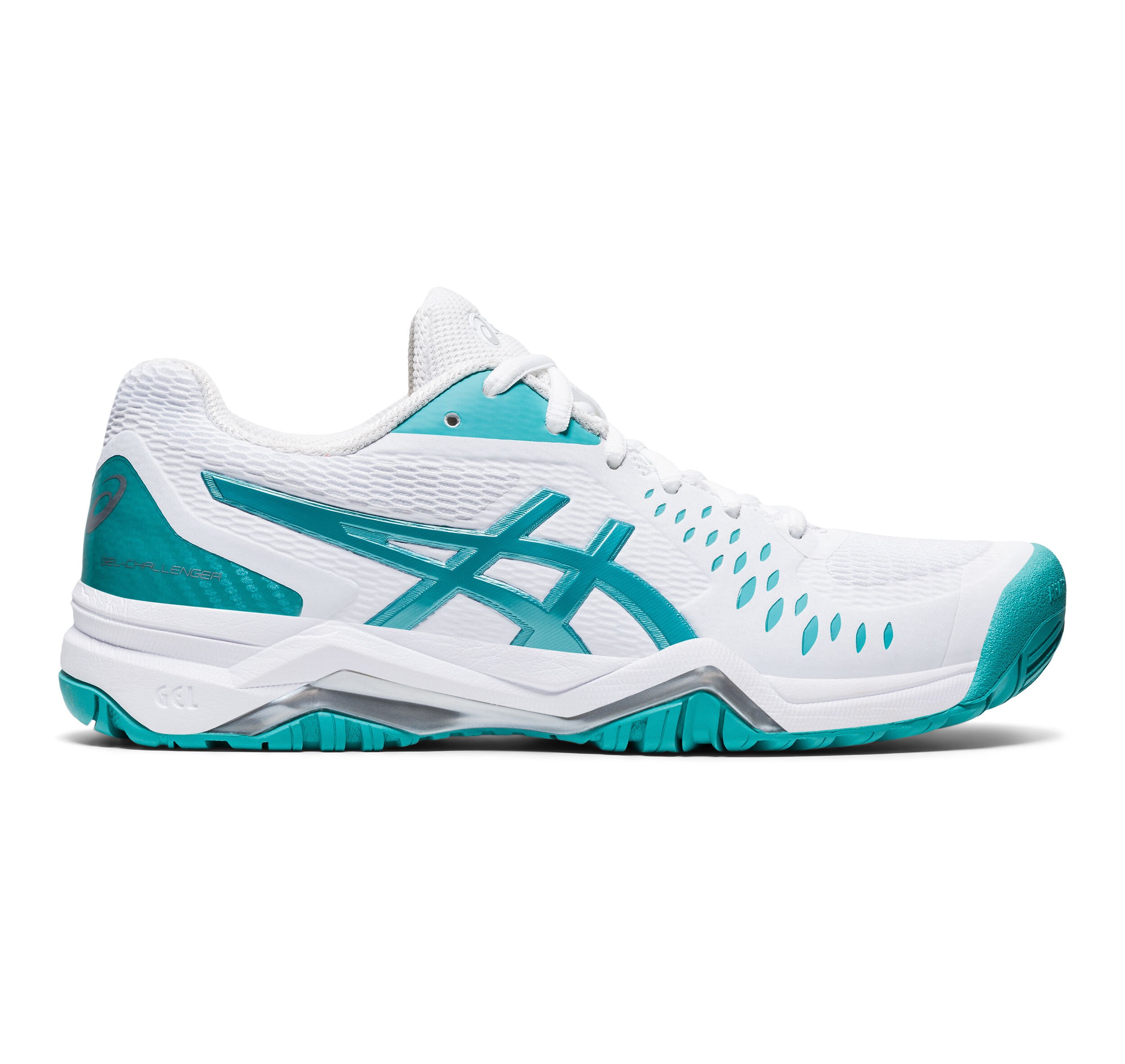 Buy ASICS Gel Challenger 12 Chaussures Toutes Surfaces Femmes Blanc Turquoise online Tennis Point FR