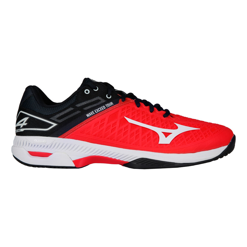 Mizuno Wave Exceed Tour 4 AC Chaussures Toutes Surfaces Hommes - Rouge , Noir