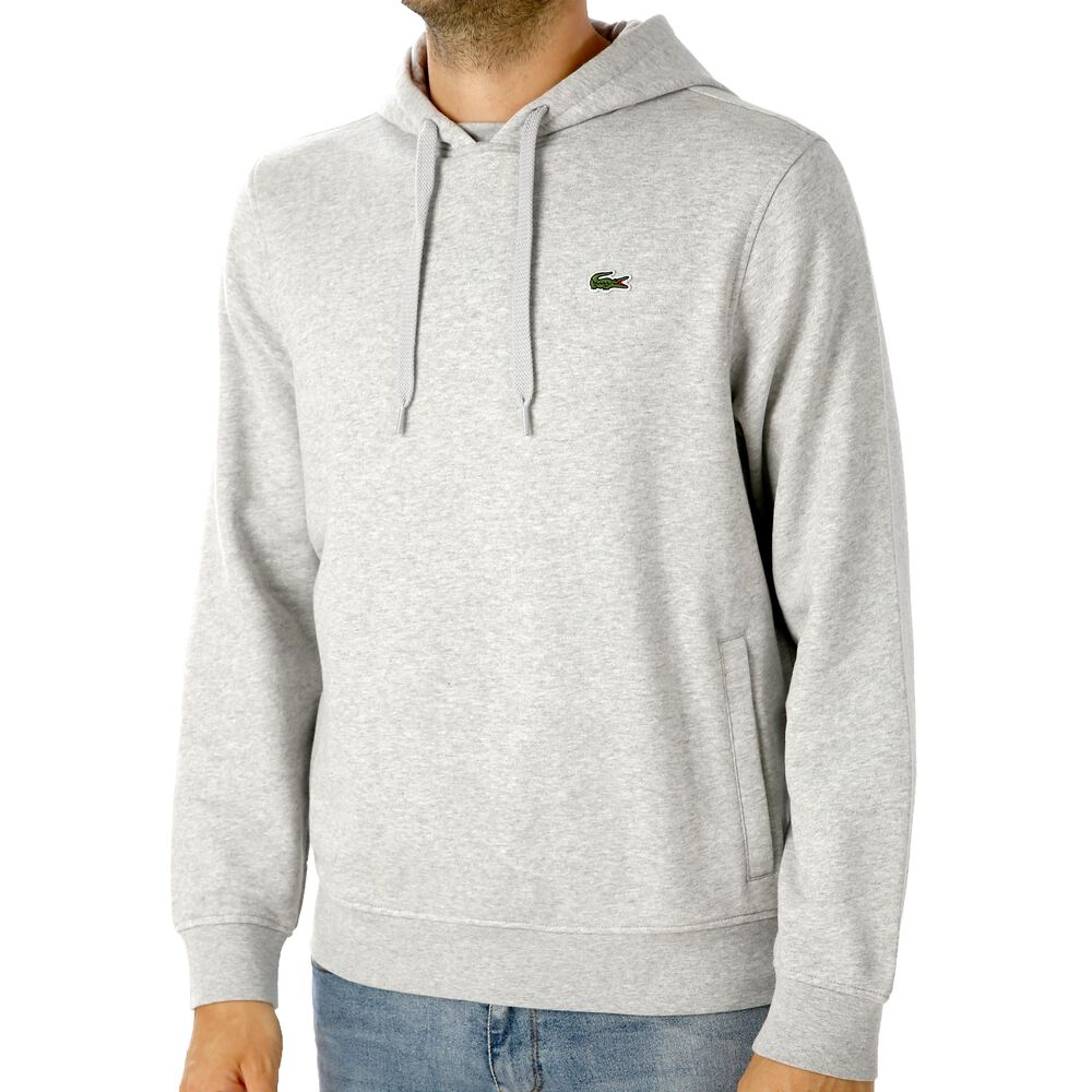 Lacoste Sweat à Capuche Hommes - Gris Clair , Vert Foncé