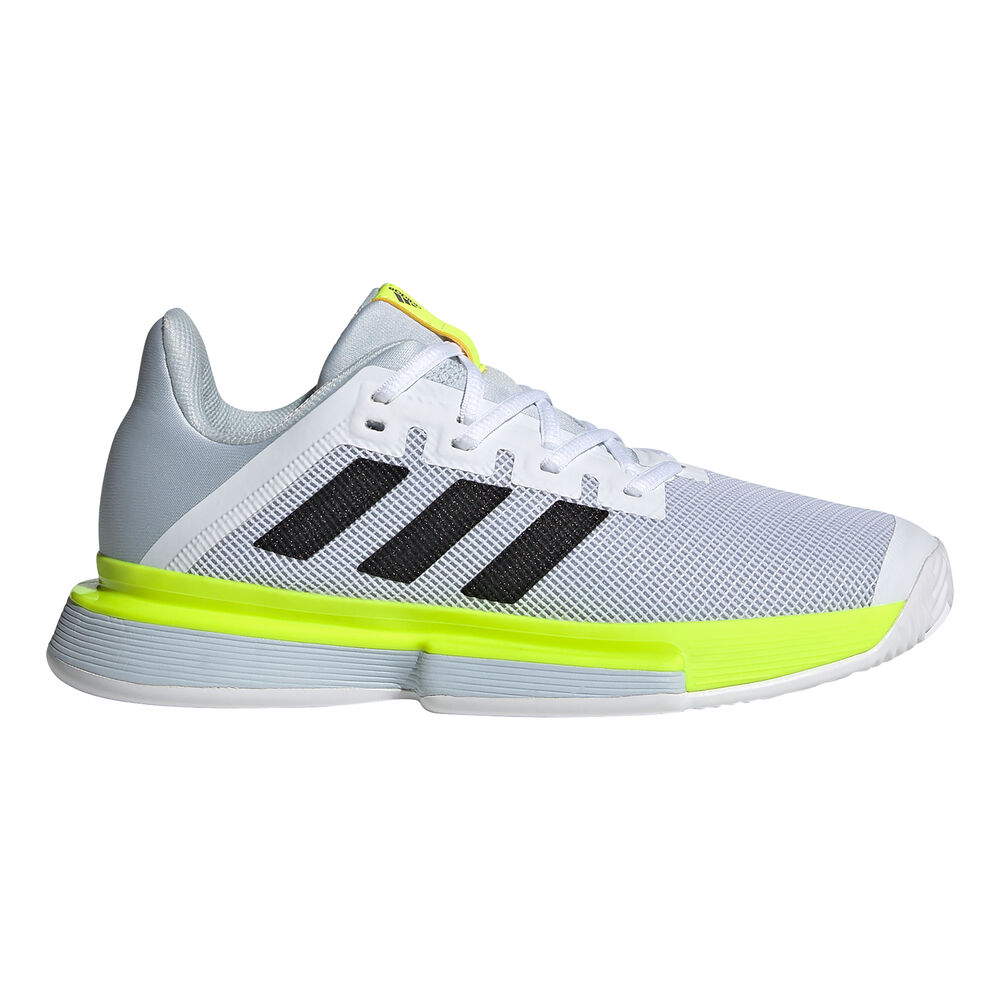 adidas SoleMatch Bounce Chaussures Toutes Surfaces Femmes - Gris Clair , Jaunes Fluo