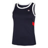 Lissy Débardeur Tank Top Femmes-Bleu Foncé,Rouge