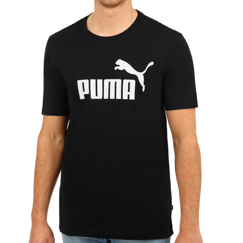 Puma Essential Logo T-shirt Hommes - Noir , Blanc