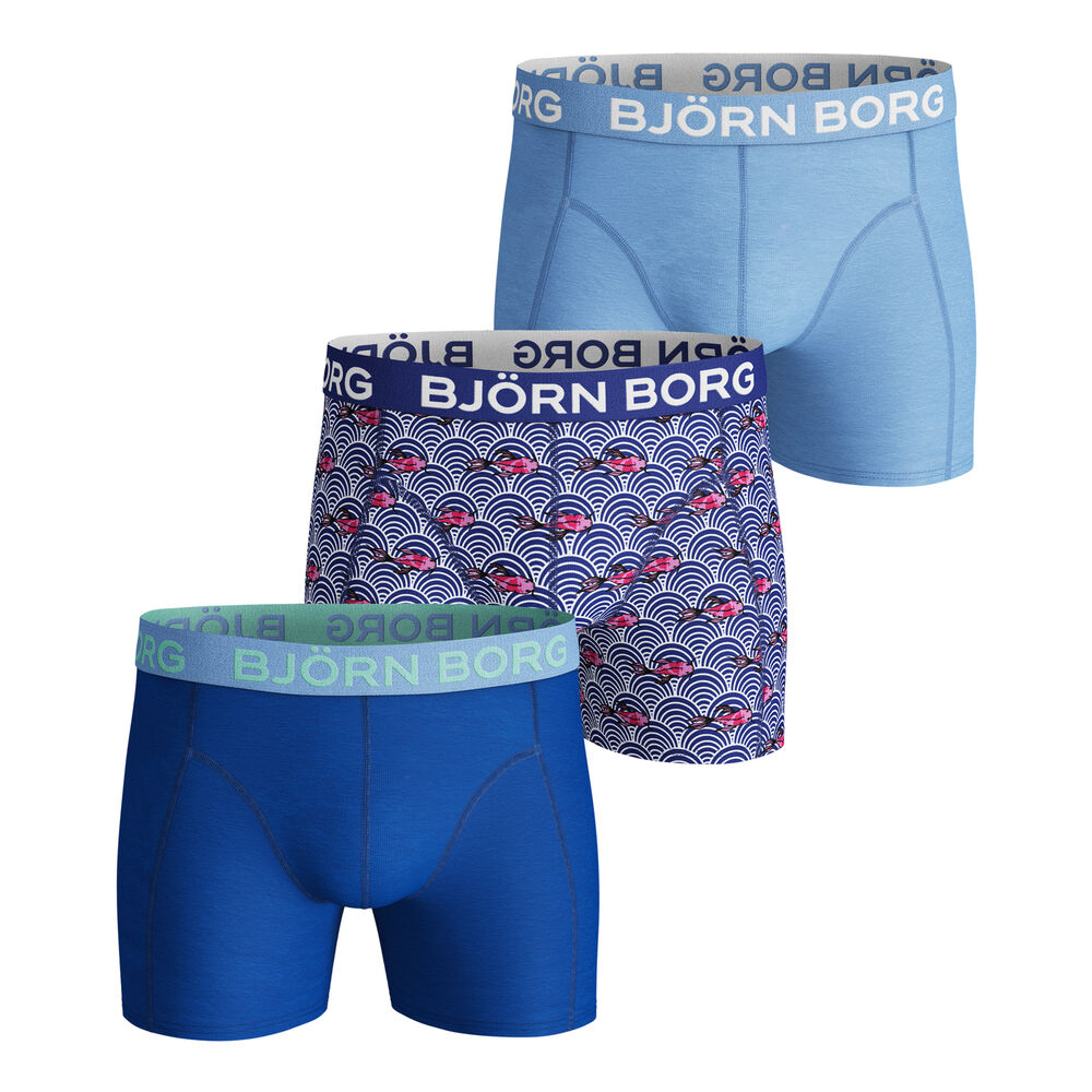 Björn Borg Koi Wave Sammy Caleçon Hommes - Bleu Foncé , Bleu Clair