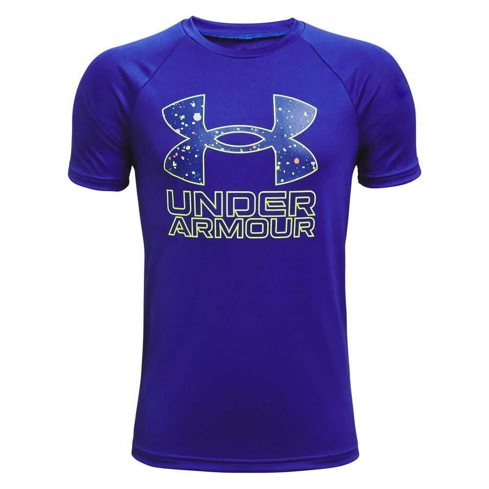 Under Armour Tech Hybrid Prt Fill T-shirt Garçons - Bleu , Jaune